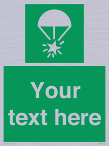 Custom sign safe condition Rocket parachute flare